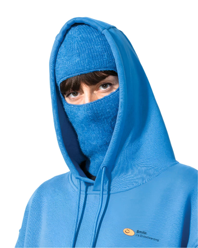 Bataleon 2 Way Beanie 2025 - A royal blue beanie with a black stripe on the cuff and a small logo embroidered in white near the hem.