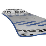 Bataleon Blow Snowboard 2025 - White snowboard with blue accents and black lettering on top.