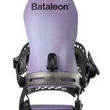 Bataleon Women's Etna VT Snowboard Binding 2025 - A purple snowboard binding with a textured surface and black buckles.