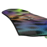 Bataleon Fun Kink Snowboard 2025 - A snowboard with a black base and green, purple, and orange accents.