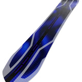 Bataleon Goliath Snowboard 2025 - A blue and black snowboard with a grid pattern on top, featuring white lines and a black stripe down the middle.