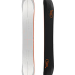 Bataleon Women's Push Up + Snowboard 2025 - A light gray snowboard with a subtle pink cross-hatch pattern on its top surface.