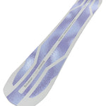 Bataleon Women's Push Up Snowboard 2025 - A snowboard with a light purple and white color scheme, featuring a distinctive pattern of darker purple stripes on its top surface.