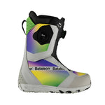 Bataleon Salsa Boa Snowboard Boot 2025 - A black snowboard boot with a green and purple gradient pattern on the side, featuring a BOA dial at the top.