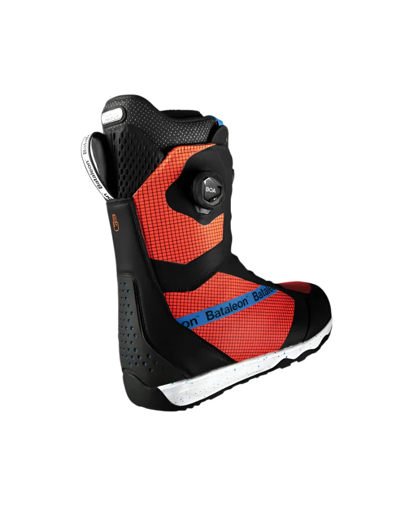 Bataleon Salsa Boa Snowboard Boot 2025 - Black snowboard boot with a blue logo on the side and a BOA dial on top.