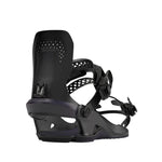 Bataleon Women's Gata Snowboard Bindings 2025 - Black bindings with a sleek, modern design and silver buckles.