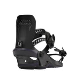 Bataleon Women's Gata Snowboard Bindings 2025 - Black bindings with a sleek, modern design and silver buckles.