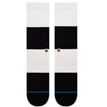 Spectrum 2 Bblend C Sock - A pair of black and white socks with a blue stripe at the top.
