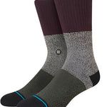 Spectrum 2 Bblend C Sock - A pair of gray socks with a subtle black and white pattern, featuring a small circular logo on one sock's ankle area.
