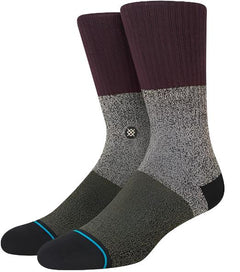 Spectrum 2 Bblend C Sock - A pair of gray socks with a subtle black and white pattern, featuring a small circular logo on one sock's ankle area.