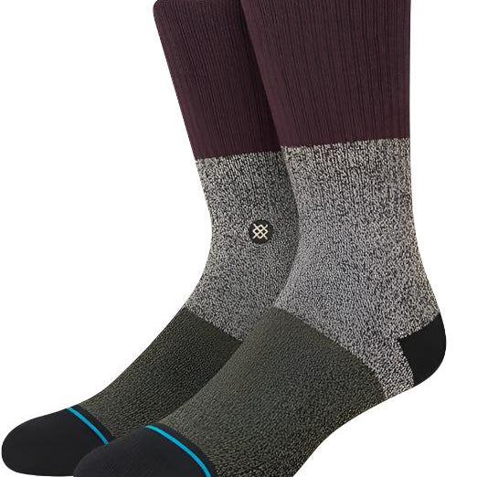 Spectrum 2 Bblend C Sock - A pair of gray socks with a subtle black and white pattern, featuring a small circular logo on one sock's ankle area.