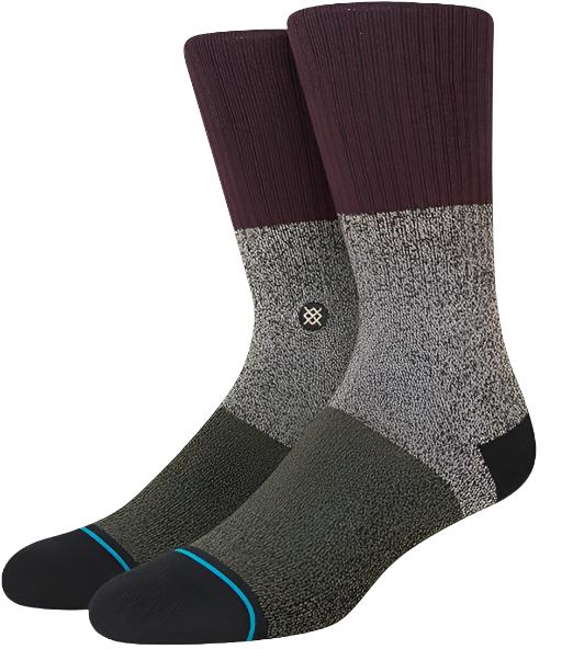 Spectrum 2 Bblend C Sock - A pair of gray socks with a subtle black and white pattern, featuring a small circular logo on one sock's ankle area.