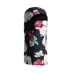 STORM SHADOW II BALACLAVA 2024 - Black balaclava with a pink and white floral pattern on the front.