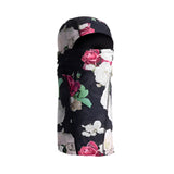 STORM SHADOW II BALACLAVA 2024 - Black balaclava with a pink and white floral pattern on the front.