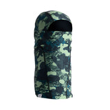 STORM SHADOW II BALACLAVA 2024 - A black balaclava with a white and grey camouflage pattern.