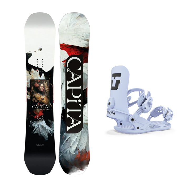 CAPiTA Women's Birds of a Feather Snowboard with Union Women's Legacy Snowboard Bindings 2025