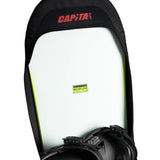 CAPiTA Snowboard Sleeve 2026 - A black snowboard sleeve with a white logo and red lettering that reads "CAPiTA".
