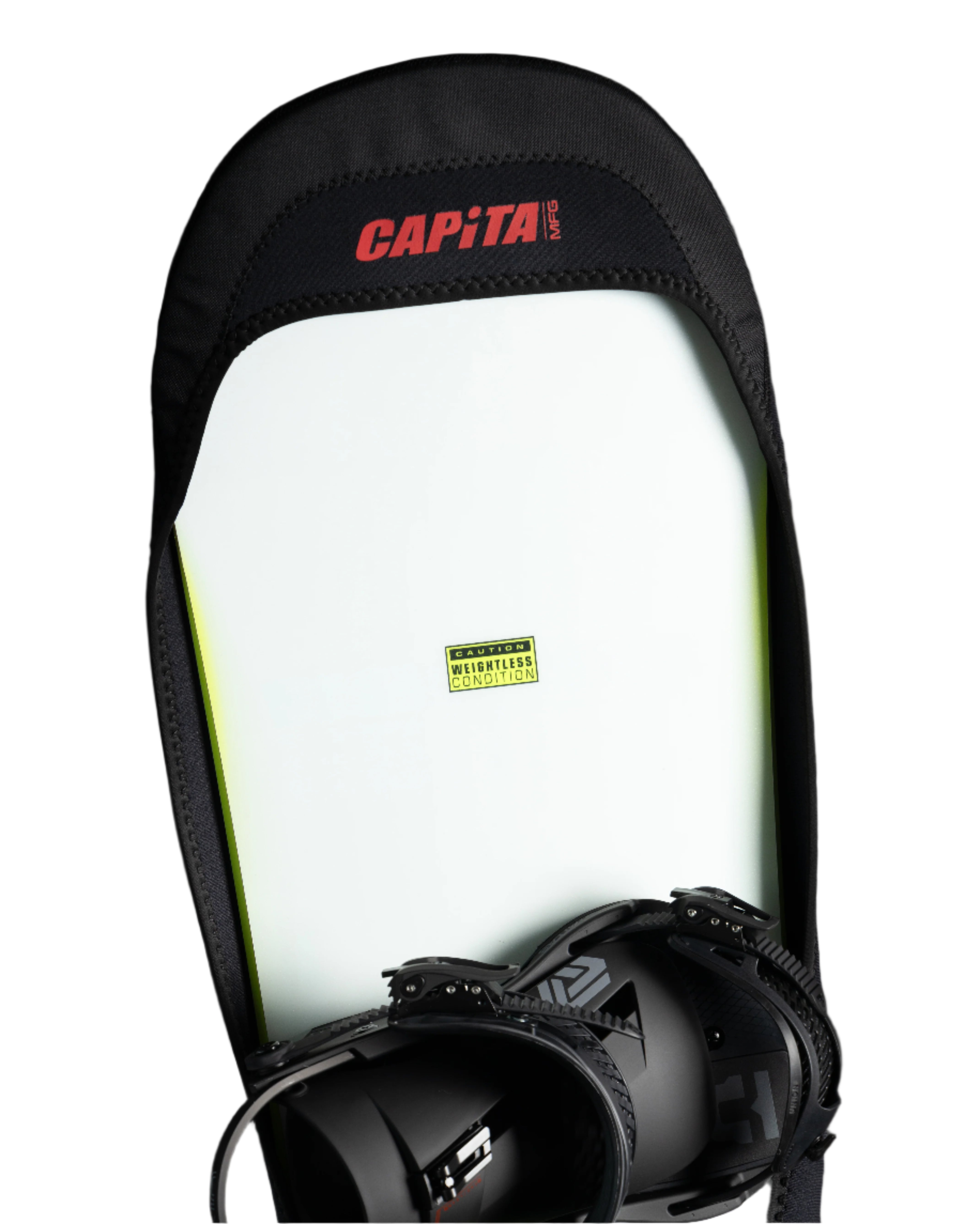 CAPiTA Snowboard Sleeve 2026 - A black snowboard sleeve with a white logo and red lettering that reads "CAPiTA".