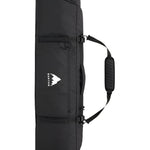 Burton Gig Snowboard Bag - A black snowboard bag with a white logo featuring a mountain peak and the word "BURTON" in bold letters, set against a solid light gray background.