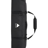 Burton Gig Snowboard Bag - A black snowboard bag with a white logo featuring a mountain peak and the word "BURTON" in bold letters, set against a solid light gray background.