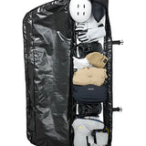 Burton Gig Snowboard Bag - Black snowboard bag with a zippered top and two wheels on one end.