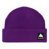 Burton Recycled VT Beanie 2025 - A purple beanie with a small black and white logo on the front.