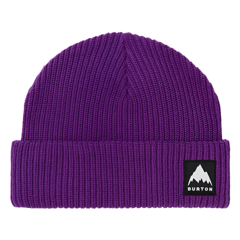 Burton Recycled VT Beanie 2025 - A purple beanie with a small black and white logo on the front.