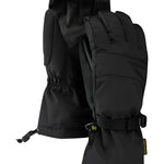 Burton Women's Profile Glove - A pair of black gloves with a textured palm and thumb, featuring a small logo on the wrist strap.