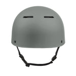 Sandbox Classic 2.0 Brain Bucket Helmet 2025 - A gray helmet with a black chin strap and two small vents on top.