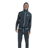 Airblaster Classic Ninja Suit 2025 - Black ninja suit with light blue accents and a repeating pattern of ninjas in various poses.