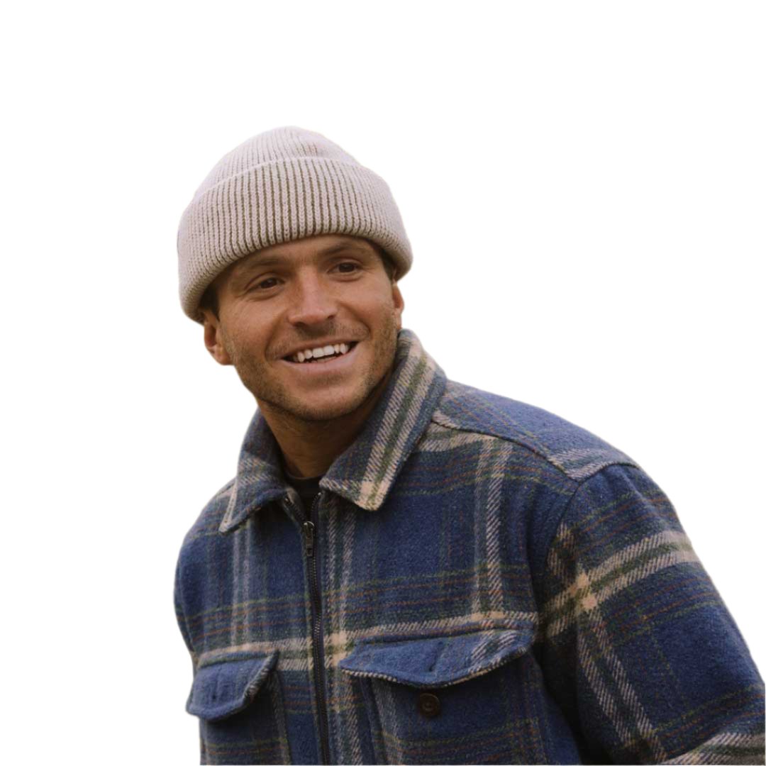 Coal Frena Low Profile Beanie - A gray beanie with a ribbed cuff and a low profile fit.