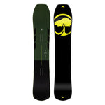 Arbor Coda Camber Snowboard 2025 - A dark green snowboard with a white logo and black accents on top of a light gray background.