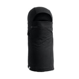 HYBRID CLAVA 2024 - Black balaclava with a quilted pattern on the front and back, featuring a black strap across the top of the face.