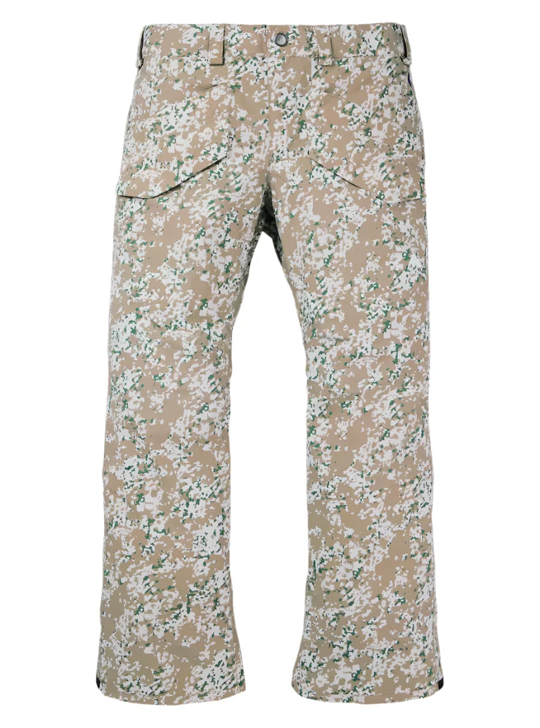 Burton Covert 2.0 2L Pants 2025 - A pair of khaki pants with a subtle green and white pattern.