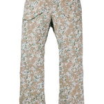 Burton Covert 2.0 2L Pants 2025 - A pair of khaki pants with a subtle green and white pattern.