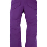 Burton Covert 2.0 2L Pants 2025 - Dark-colored snow pants with a subtle pattern on the left leg, featuring two zippered pockets and a small logo near the right thigh.