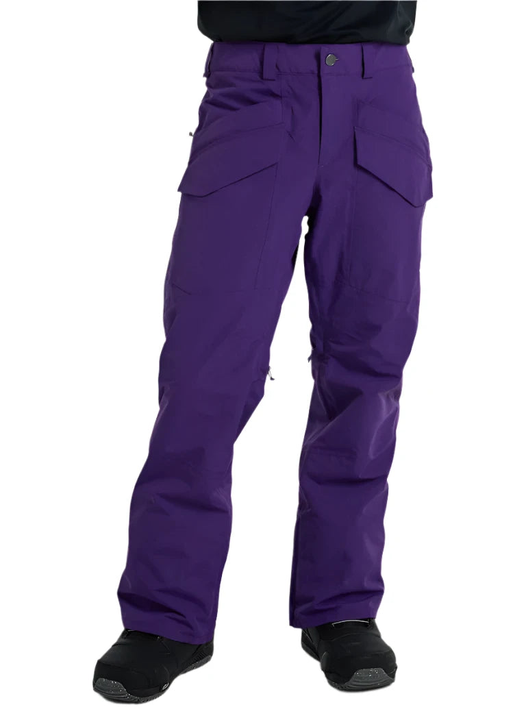 Burton Covert 2.0 2L Pants 2025 - Dark-colored pants with a subtle pattern and zippered pockets.