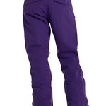 Burton Covert 2.0 2L Pants 2025 - Dark-colored snow pants with a subtle pattern on the left leg, featuring two zippered pockets and a belt loop at the back.