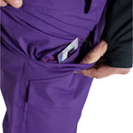 Burton Covert 2.0 2L Pants 2025 - Purple snow pants with a zippered pocket on the right thigh and a small white logo on the left leg.