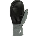 Crab Grab Punch Mitt 2025 - A black mitt with a textured palm and thumb, featuring a striped pattern on the back of the hand.