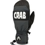 Crab Grab Punch Mitt 2025 - Black mitt with white lettering on cuff, featuring a textured palm and thumb.