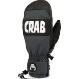 Crab Grab Punch Mitt 2025 - Black mitt with white lettering on cuff, featuring a textured palm and thumb.