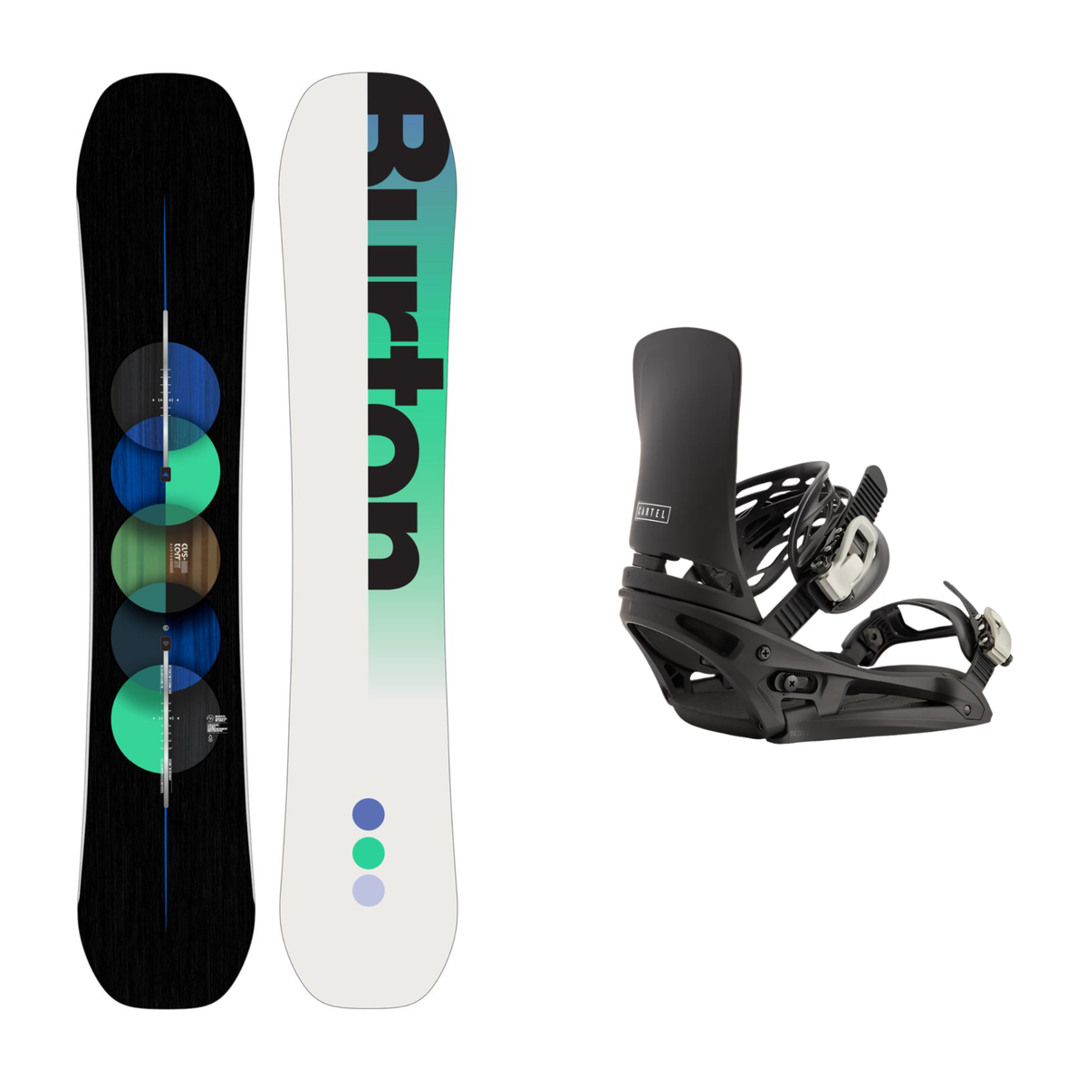 Burton Custom Flying V with Burton Cartel EST Bindings 2025 — Ski Pro AZ