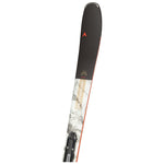 Dynastar M-Cross 99 Skis with SPX 14 Bindings - A pair of skis with a black top and white bottom, featuring a red logo on the top.