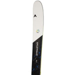 Dynastar M-Free 90 Skis with XP11 Bindings - White skis with black and blue accents, featuring a distinctive "M-Free" logo on top.