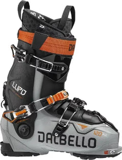 Dalbello Men's Lupo AX 120 Ski Boot 2023 - Black ski boot with white lettering and orange accents.
