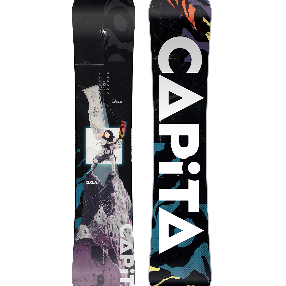 CAPiTA - DOA Snowboard 2026 with a black background and white lettering.
