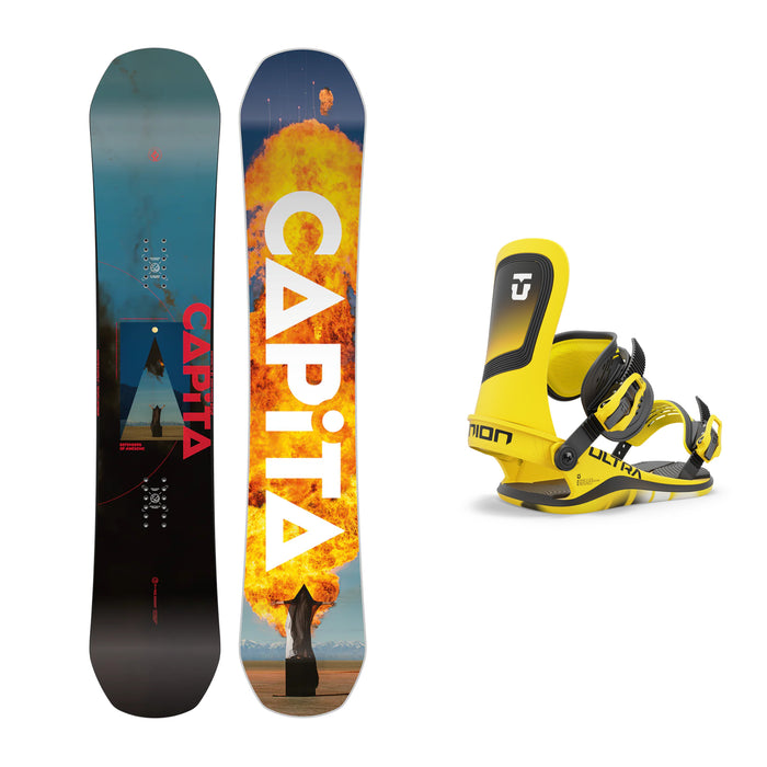 CAPiTA Defenders Of Awesome Snowboard with Union Ultra Snowboard Bindings 2025