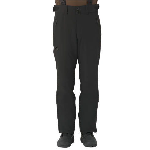 Descente Swiss Insulated Pant 2025 - Black insulated ski pants with zippered pockets and adjustable cuffs.