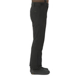 Descente Swiss Insulated Pant 2025 - Black insulated ski pants with a zippered pocket on the thigh and a small logo near the right knee.